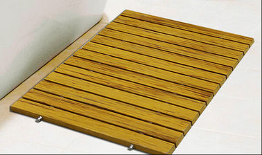Estera de ducha compuesta plástica de madera rectangular del Decking WPC los 80cm los x 60cm
