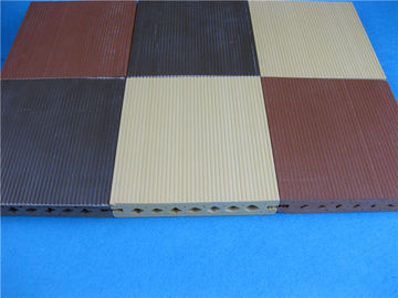 Tejas compuestas plásticas de madera del Decking de la espuma del ASA para el patio trasero/el jardín