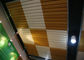 Los paneles de techo impermeables de la gota del café WPC
