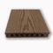 Revestimiento de suelos compuesto del decking anti de la resbalón WPC color de madera de la teca gris marrón del café de 140 x de 25m m