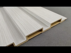 Panel de pared WPC de grano de madera para decoración de pared interior/exterior