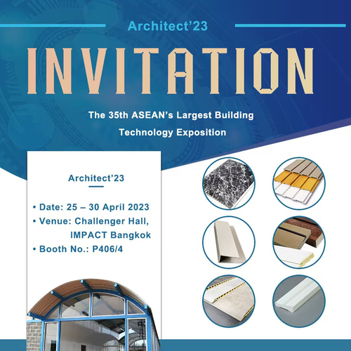Últimas noticias de la empresa sobre Asistiremos a Architect'23 - la exposición de la tecnología de la construcción de la 35ta ANSA en Tailandia.