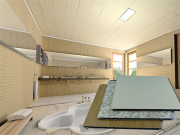 El techo del PVC teja el panel de revestimiento decorativo de la pared de la ducha incombustible