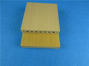 Mouldproof amarillea Decking compuesto de WPC/el Decking de madera compuesto amistoso de Eco