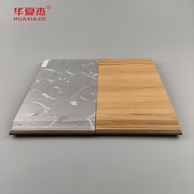 2024 Nuevo diseño Sliver Patrón de lujo / Naturaleza Woodgrain Wpc paneles para decoración de paredes