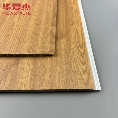 Venta al por mayor Naturaleza Madera Color Impermeable Pared Panel de PVC Material de decoración de edificios