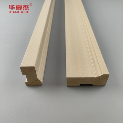 Moderno grano de madera WPC marco de puerta impermeable Wpc puerta Jamb Wpc molde de ladrillo