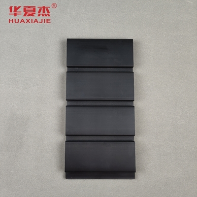 Paneles de pared ranurada de PVC negro brillante para interiores del hogar Panel de garaje de PVC
