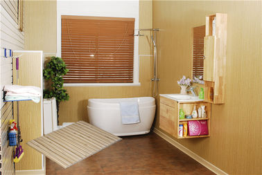 Buen precio los paneles de pared laminados reciclables de 200*6m m WPC para la decoración interior en línea