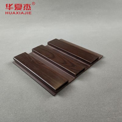 Buen precio Black Walnut Wpc panel de pared flotado superficie de impresión a prueba de agua y fácil de limpiar en línea