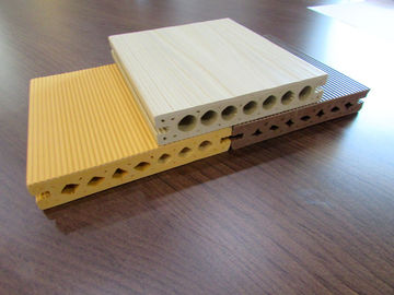 Buen precio Placas compuestas a prueba de humedad del Decking del hueco WPC fuera del ambiente en línea