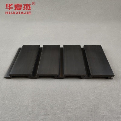 El PVC superficial liso negro Slatwall artesona 300m m x 17m m