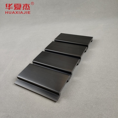 El PVC superficial liso negro Slatwall artesona 300m m x 17m m