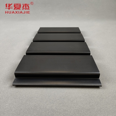 El PVC superficial liso negro Slatwall artesona 300m m x 17m m