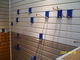 Los paneles del PVC Slatwall de los accesorios de la exhibición, los paneles de pared del almacenamiento para la tienda