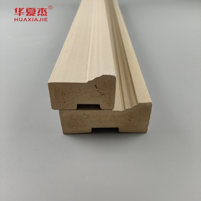 Venta caliente buen precio molde de ladrillo wpc 3'' madera molde de ladrillo wpc 2' marco de puerta wpc decoración interior