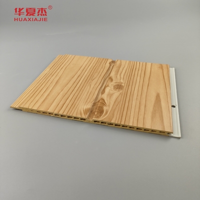 Venta caliente Panel de pared Wpc Simulado de grano de madera fácil de instalar Decoración residencial