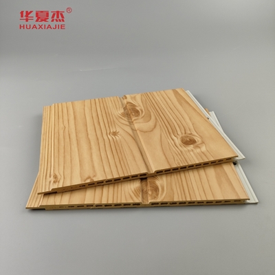 Venta caliente Panel de pared Wpc Simulado de grano de madera fácil de instalar Decoración residencial