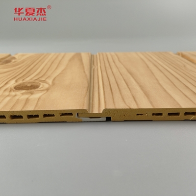 Venta caliente Panel de pared Wpc Simulado de grano de madera fácil de instalar Decoración residencial