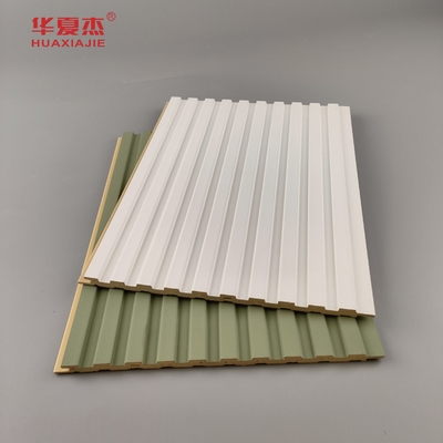 Venta al por mayor de paneles de pared de PVC laminados de color verde y blanco