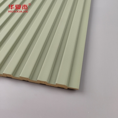 Venta al por mayor de paneles de pared de PVC laminados de color verde y blanco