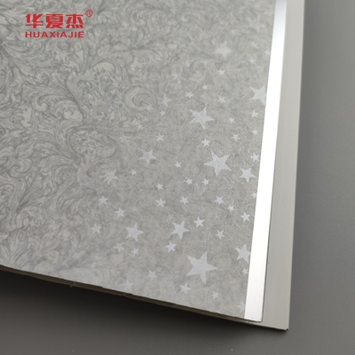 Color de base clásico al por mayor con patrón de estrella brillante Panel de pared de PVC Panel de techo de interior