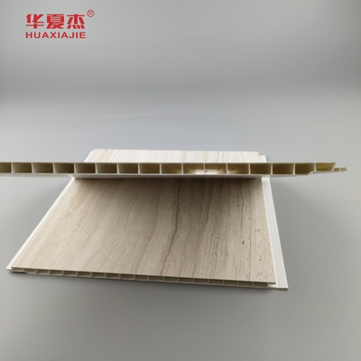 Diseño chino Estampado en caliente Panel de pared de PVC y panel de techo Granos de madera de alto brillo