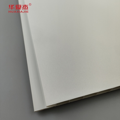 Panel de pared de PVC laminado de alta calidad de color blanco puro y elegante