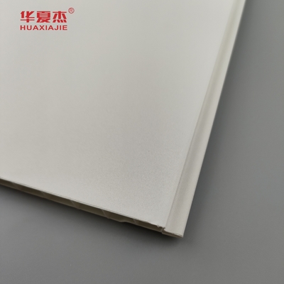 Panel de pared de PVC laminado de alta calidad de color blanco puro y elegante