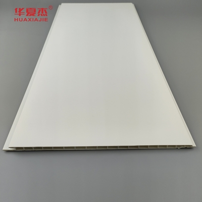 Panel de pared de PVC laminado de alta calidad de color blanco puro y elegante