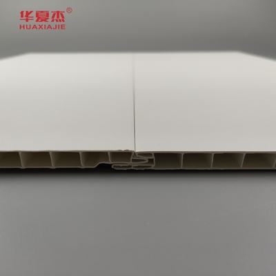 Panel de pared de PVC laminado de alta calidad de color blanco puro y elegante