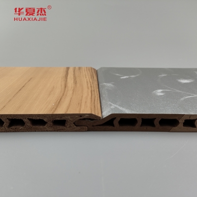 2024 Nuevo diseño Sliver Patrón de lujo / Naturaleza Woodgrain Wpc paneles para decoración de paredes