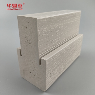 Fácil de limpiar Wpc 4.9/16 Mullpost Grano liso o de madera Marco de puerta Wpc para la decoración de puertas