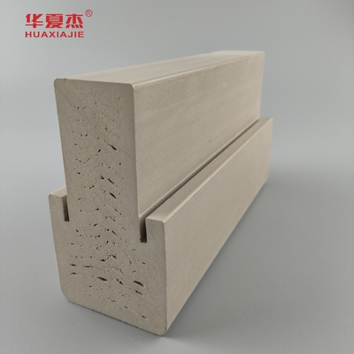 Fácil de limpiar Wpc 4.9/16 Mullpost Grano liso o de madera Marco de puerta Wpc para la decoración de puertas