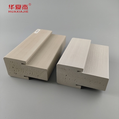 Fácil de limpiar Wpc 4.9/16 Mullpost Grano liso o de madera Marco de puerta Wpc para la decoración de puertas