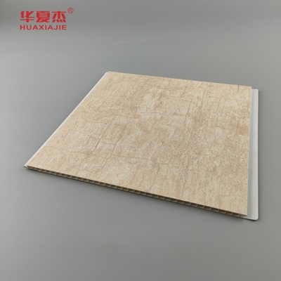 Precio de fábrica de estampado en caliente panel de pared de pvc panel de techo de pvc wpc patrón de bambú para decoración interior