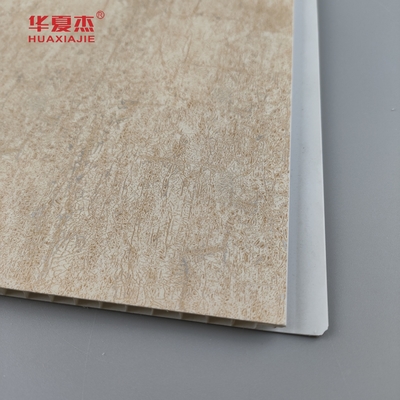 Precio de fábrica de estampado en caliente panel de pared de pvc panel de techo de pvc wpc patrón de bambú para decoración interior