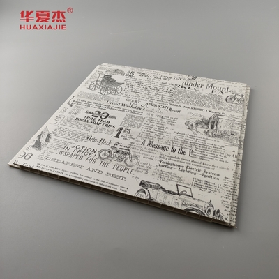 Panel laminado de PVC clásico duradero estilo antiguo panel de techo de PVC decoración de paredes interiores