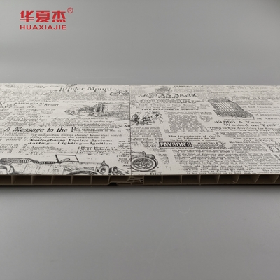 Panel laminado de PVC clásico duradero estilo antiguo panel de techo de PVC decoración de paredes interiores