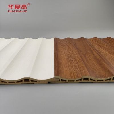 Panel de pared de PVC laminado Panel de PVC flotado Panel de PVC de madera blanca Panel de PVC de grano Decoración para el hogar y la oficina