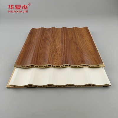 Panel de pared de PVC laminado Panel de PVC flotado Panel de PVC de madera blanca Panel de PVC de grano Decoración para el hogar y la oficina