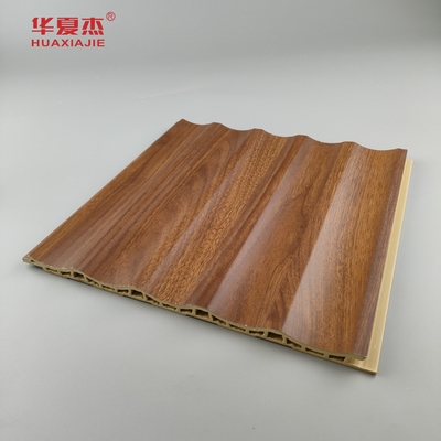 Panel de pared de PVC laminado Panel de PVC flotado Panel de PVC de madera blanca Panel de PVC de grano Decoración para el hogar y la oficina