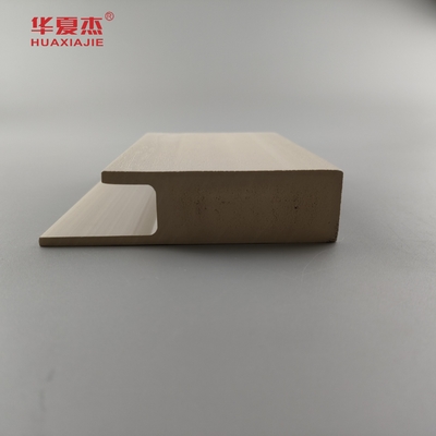 Cuadro de puertas de alta calidad de Wpc con carcasa plana de J canal de madera de grano de Wpc