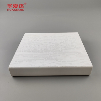 Venta en caliente Plancha de recorte Vinyl blanco 5/4IN*6IN*12FT Plancha de moldeado con patrón de madera de PVC