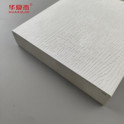 Venta en caliente Plancha de recorte Vinyl blanco 5/4IN*6IN*12FT Plancha de moldeado con patrón de madera de PVC