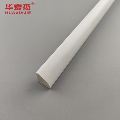 Venta caliente de moldeado de PVC 1/2 '' Cuarto redondo de vinilo blanco 12' perfil impermeable de interior de PVC