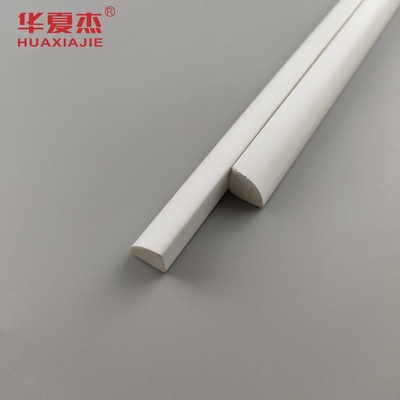 Venta caliente de moldeado de PVC 1/2 '' Cuarto redondo de vinilo blanco 12' perfil impermeable de interior de PVC