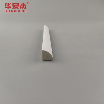 Venta caliente de moldeado de PVC 1/2 '' Cuarto redondo de vinilo blanco 12' perfil impermeable de interior de PVC