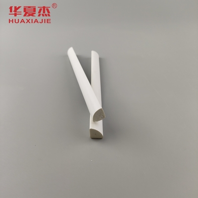 Venta caliente de moldeado de PVC 1/2 '' Cuarto redondo de vinilo blanco 12' perfil impermeable de interior de PVC