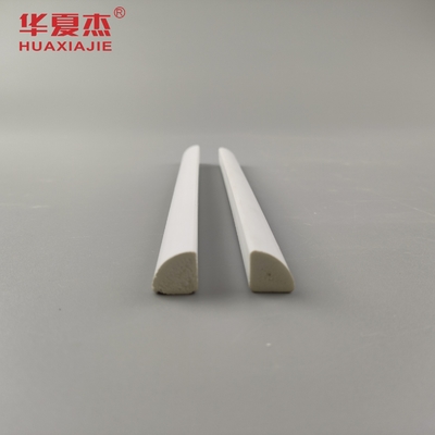 Venta caliente de moldeado de PVC 1/2 '' Cuarto redondo de vinilo blanco 12' perfil impermeable de interior de PVC